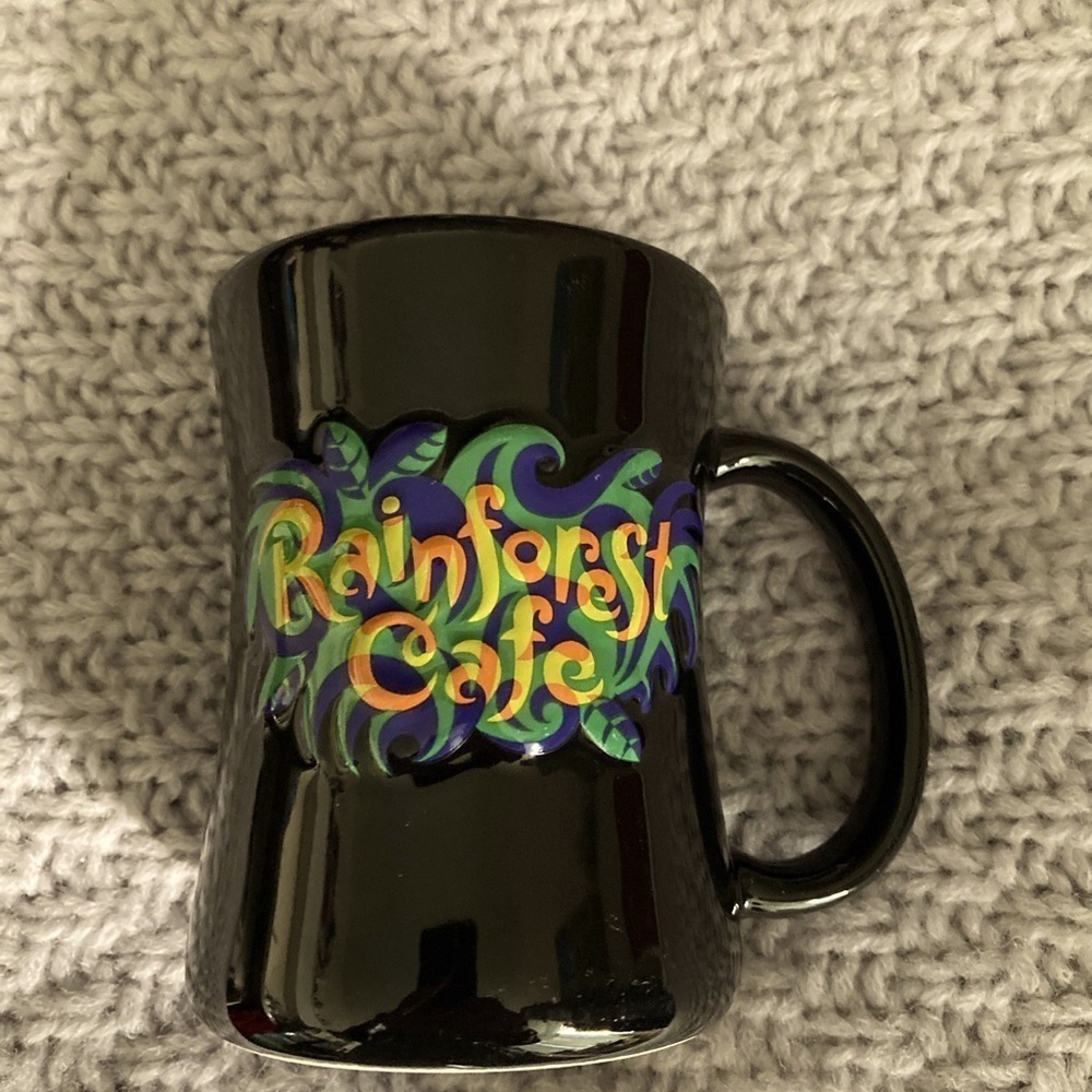 RAINFOREST CAFE Tropical Frog Mug Disneyland
